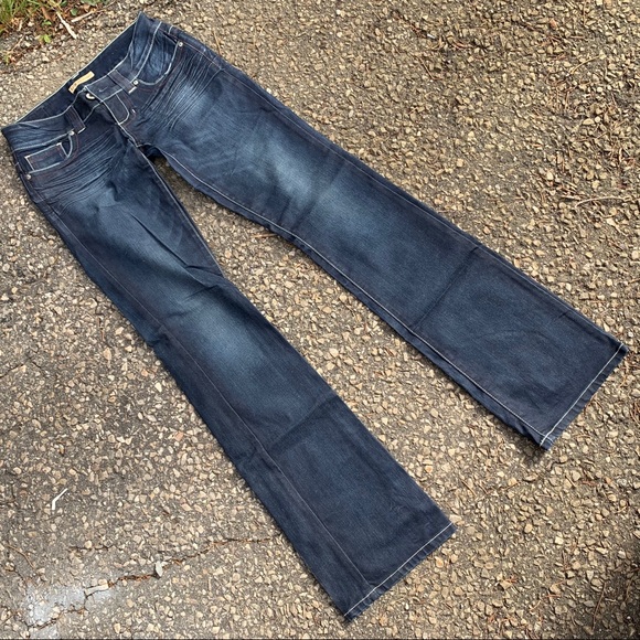 Guess Dark Wash Slight Flare or Boot Cut - Picture 2 of 8